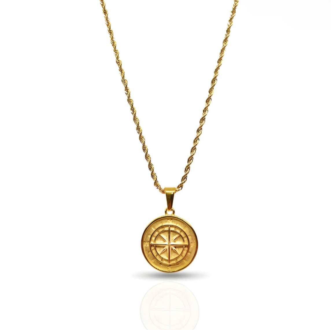 Compass Pendant Gold