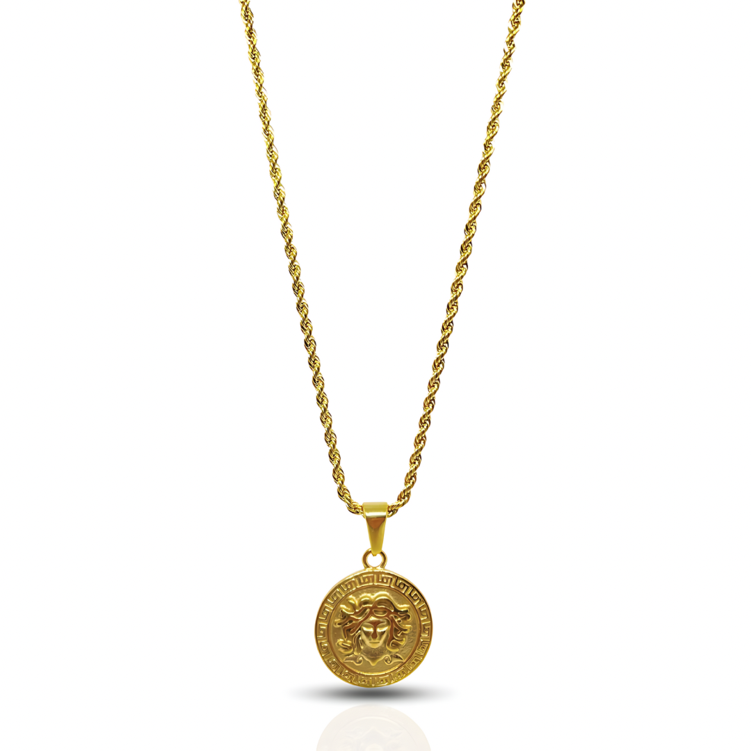 Medusa Pendant Gold