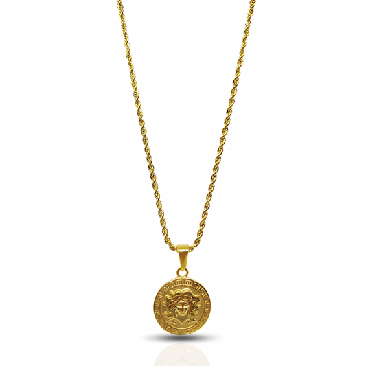 Medusa Pendant Gold