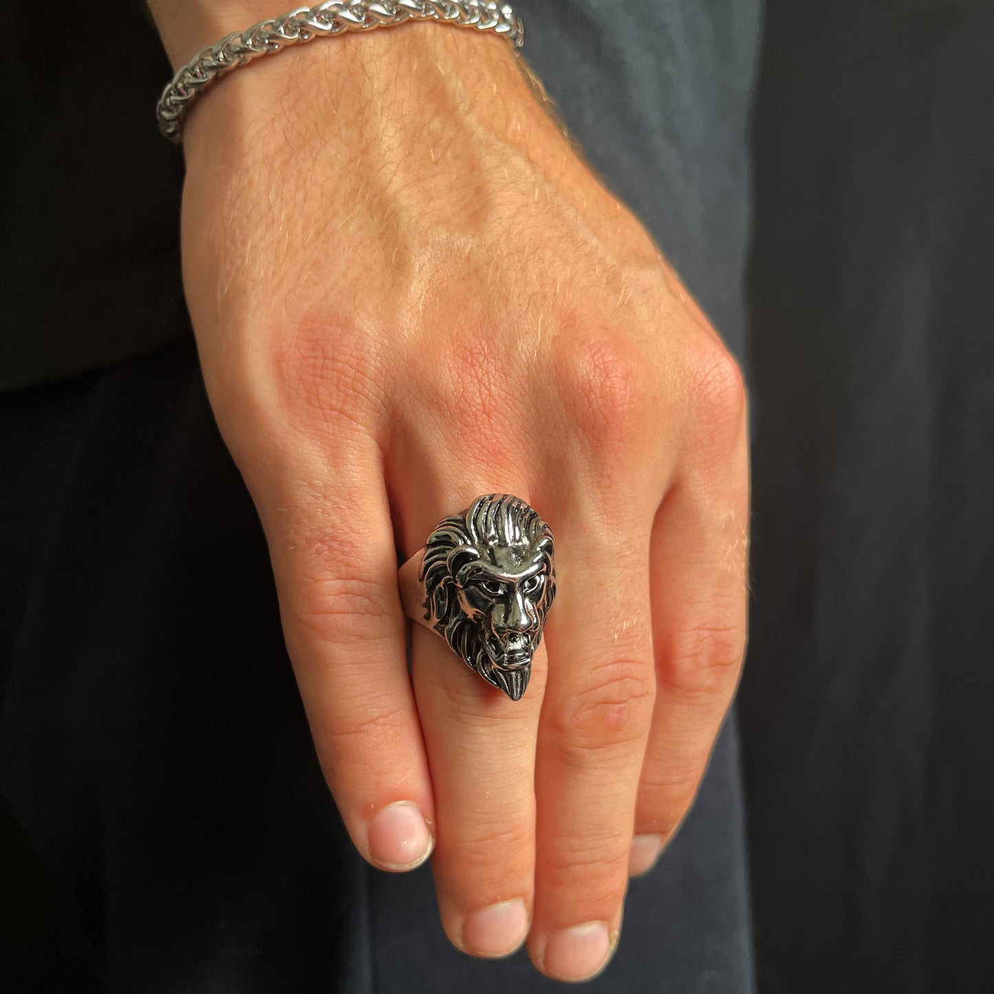 Lion Ring Silver