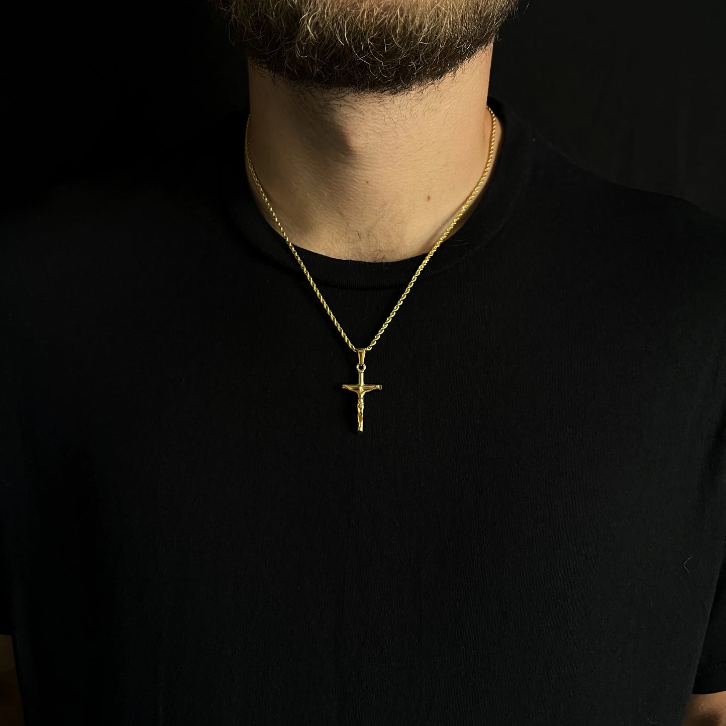 Crucifix Pendant Gold