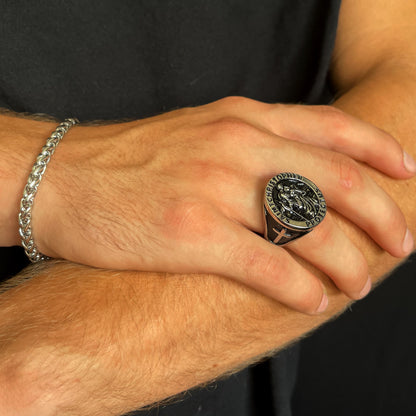 St Christopher Ring Silver