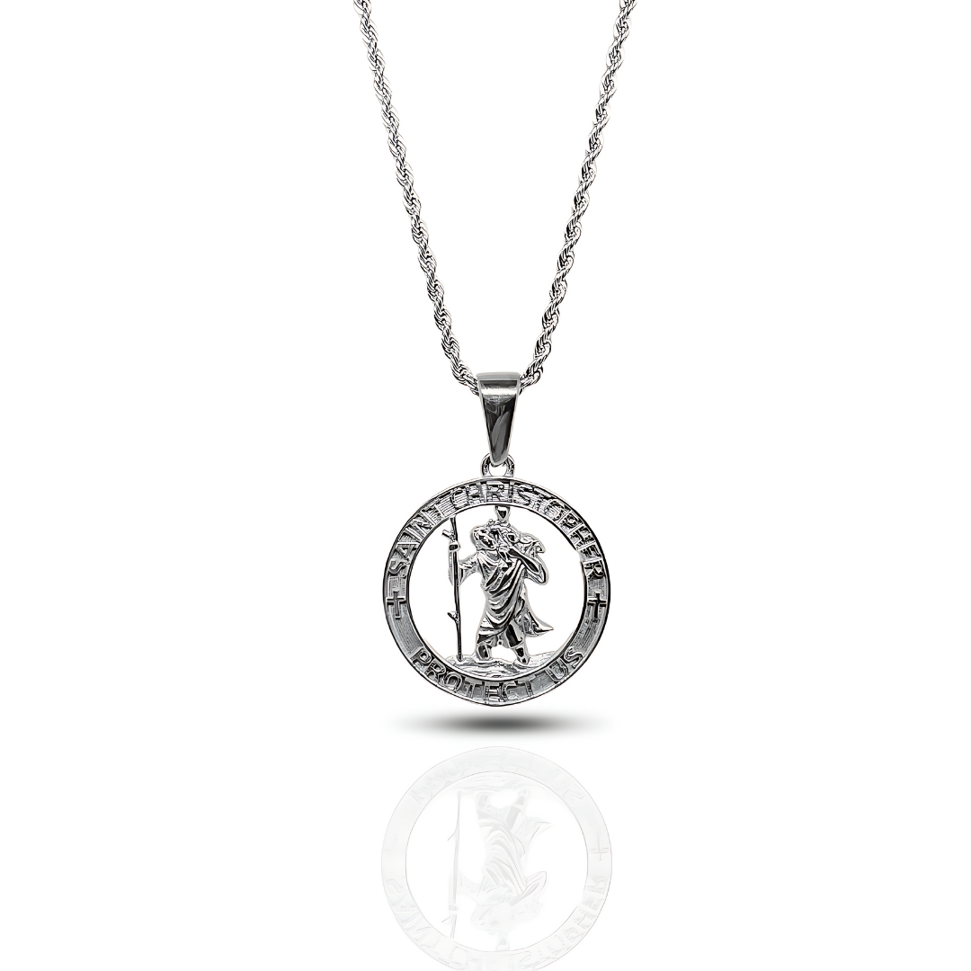 St Christopher Pendant Silver