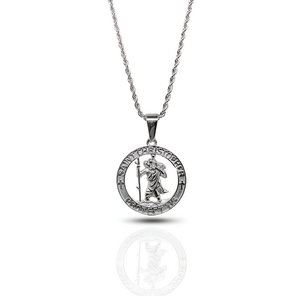 St Christopher Pendant Silver