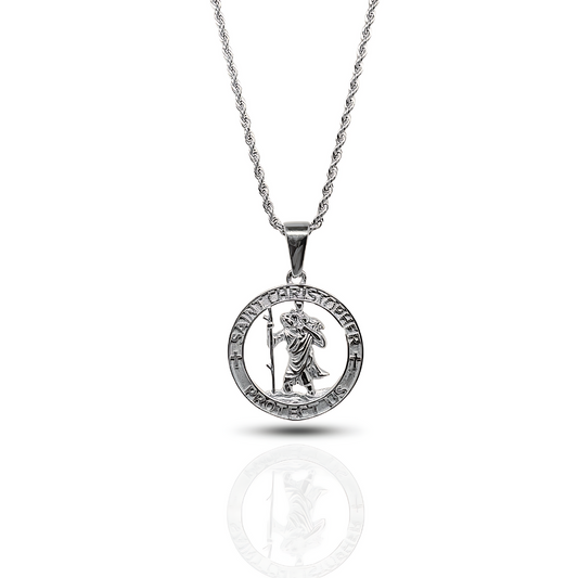 St Christopher Pendant Silver