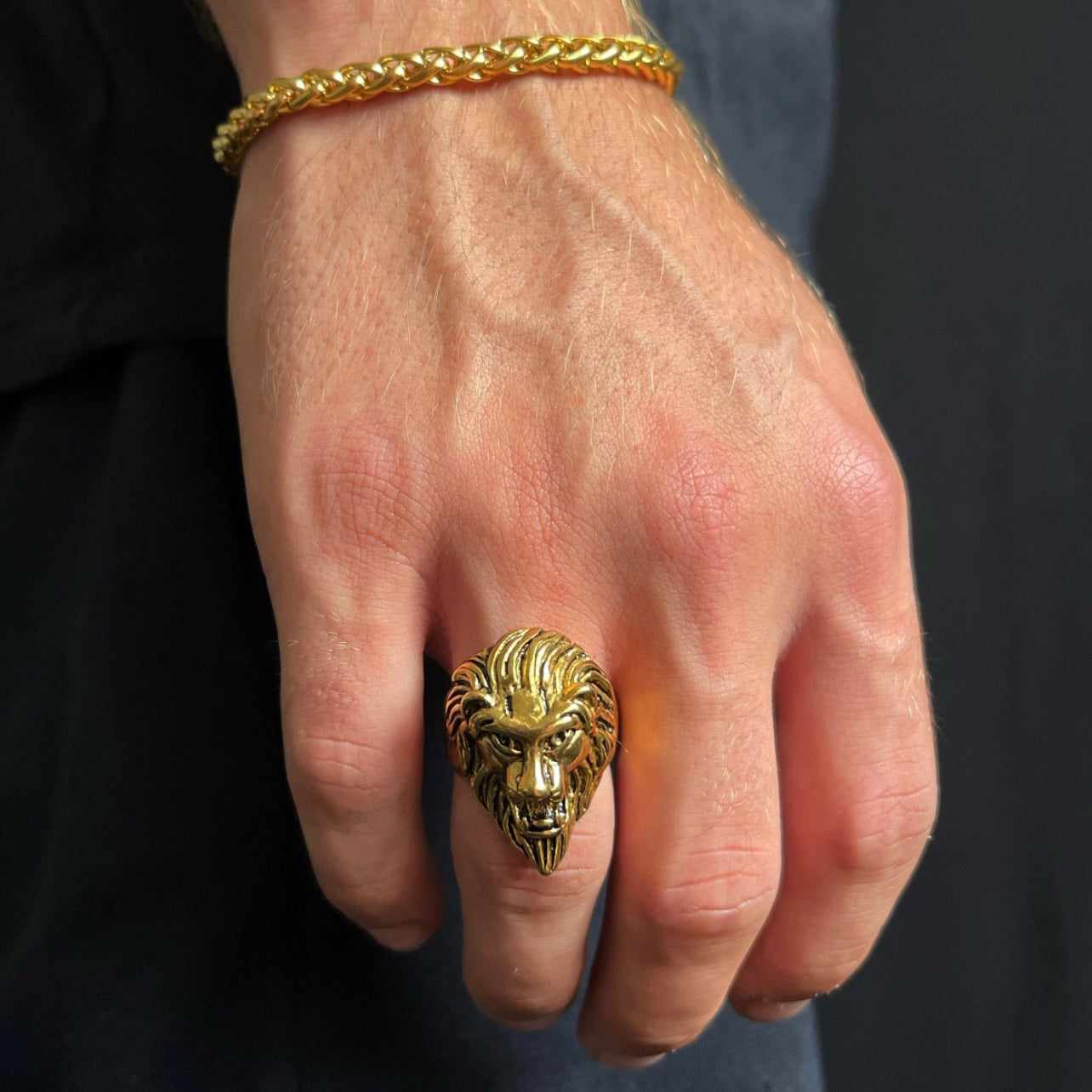 Lion Ring Gold