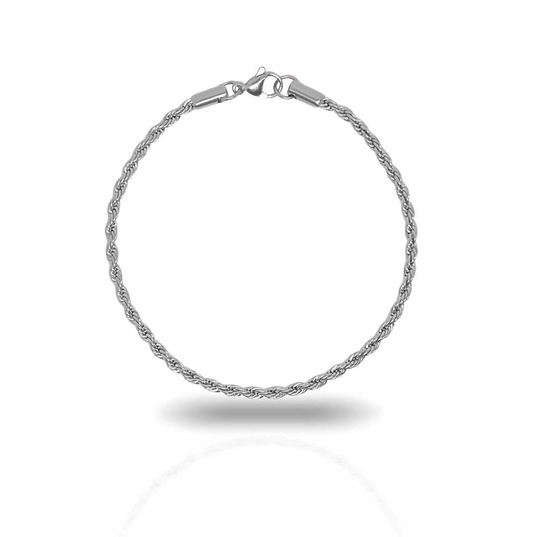 Rope Chain Bracelet Silver