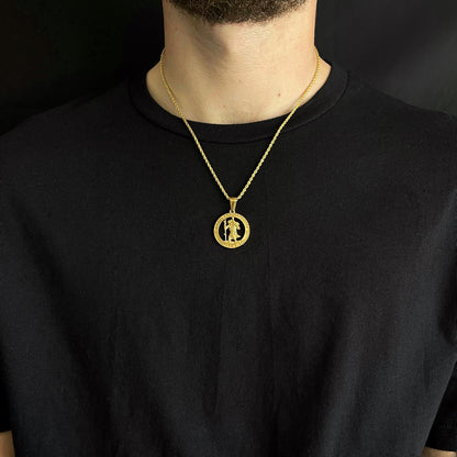 St Christopher Pendant Gold